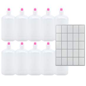 투약병 물약병 PE 150ml 10개+네임스티커 1장 여행용 캠핑용 소분통