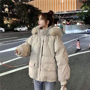COSYEVNO 여성 패딩 겨울용 캐주얼 보온 출근용 심플 아우터 ZAB-01
