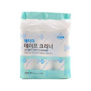 테이프 크리너 리필 12mX3개/돌돌이/테이프크리너