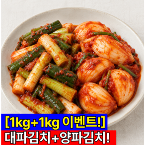 [단독구성] 당일수확 당일양념 대파김치 양파김치1+1