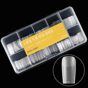 고급 인조네일팁 연장 네일팁 500pcs/박스 초박형 매트 투명 소프트핏 네일팁 풀팁/하프팁 겸용 살롱 전용