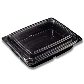 버디팩 PET 검정 사각 반찬 용기 700ml MT-212 샐러드