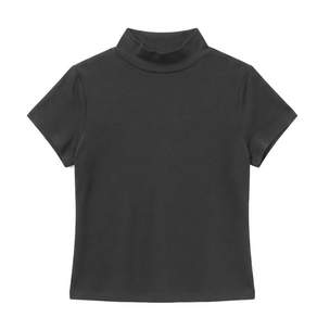 더바넷 Wool 텐셀 Mock-Neck 티셔츠_Black