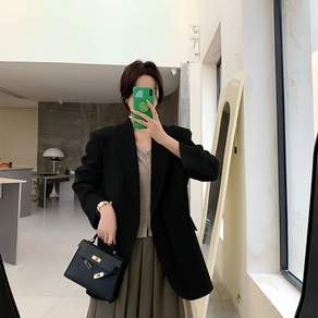 여성 봄가을 캐주얼 정장 재킷 코트 루즈핏 오피스룩 정장