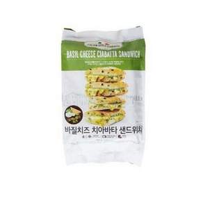 M&H 바질치즈 치아바타 샌드위치 780g (4개입)