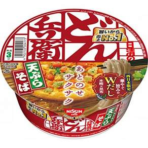닛신 돈베이 텐푸라 튀김 소바 100g x 12개 1BOX