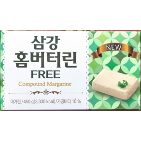삼강 홈버터린 롯데 450g 홈베이킹 쇼트닝 파이용