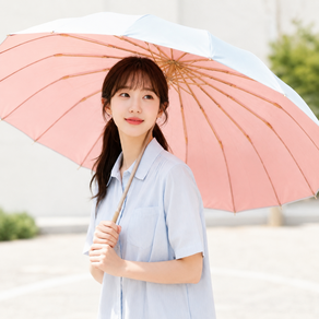 리모엔 16골 우양산 튼튼한 접이식 휴대용 자외선차단