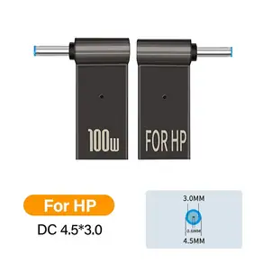 노트북 플러그 변환기 전원 충전기 공급 어댑터 커넥터 HP/Lenovo/D 용 남성 USB 유형 C에 DC 4.5x3.0/7.4x