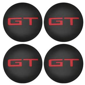 휠캡 허브스페이스 GT 로고 자동차 스타일링 휠 센터 허브 캡 엠블럼 배지 스티커 포드 포커스 기아 옵티마 피칸토 르노 푸조용 56mm + 60mm 4 개 [호환]