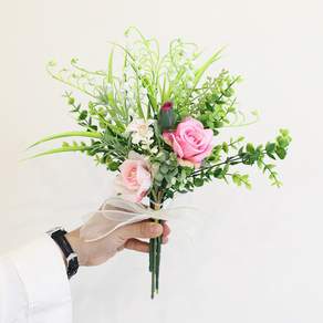 성묘 산소 꽃 조화 생화같은 조화꽃다발 부쉬 세트