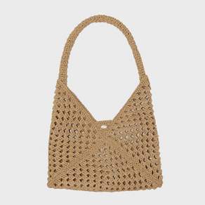 슬로우슬로울리 _Fruit Handmade Crochet Raffia Shoulder Bag _ Natural Beige