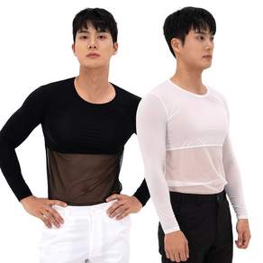 펜즈데이 1+1 남성 골프 이너웨어 상의 쿨 냉감 이너 기능성 티셔츠 - 골프의류