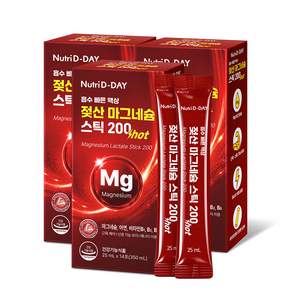뉴트리디데이 흡수 빠른 액상 젖산 마그네슘 스틱 200