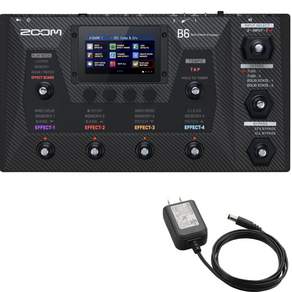 ZOOM B6 IR 4 DI USB 4.3 B 베이스 멀티 이펙터 캐비닛 종류 프리앰프 모델링 루퍼