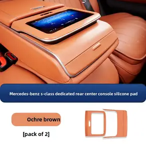 메르세데스-벤츠 S400L/S450L 뒷좌석 팔걸이 실리콘 수납함 S480 및 보관 내부 용품에 적합