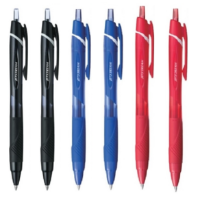 제트스트림 볼펜(SXN-150/0.7mm/흑색 청색 적색) 각2자루씩