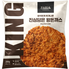 진심담육 튀겨나온 수제 경양식 왕돈까스+소스1병 증정(랜덤)