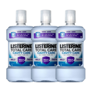리스테린 토탈케어 캐비티케어 마일드액 1000ml 3개