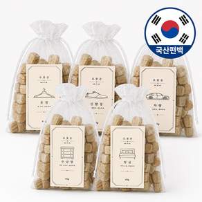 오롯온 국산 편백나무 큐브 칩 주머니