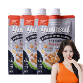 유밀 두유 그래놀라 검은콩 두유몬드 단백질 쉐이크 파우치