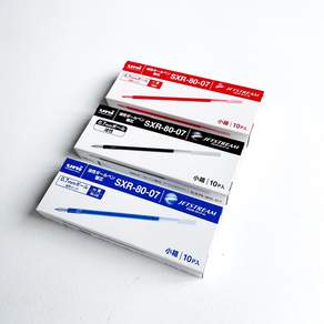 유니 uni 제트스트림 다색 (멀티) 볼펜심 / 유성볼펜 리필 10개입 (0.38mm 0.5mm 0.7mm)