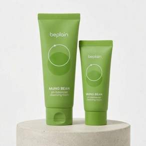[말끔모공/국민클폼]비플레인 녹두 약산성 클렌징폼기획 160ml+40ml 기획