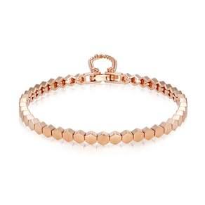 가이거 14K GOLD PLATED 허니 헥사 로즈 팔찌 GIBRBB002