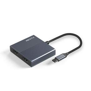 NEXTU 유에스뷰 GH1 C타입 듀얼 HDMI 4K60+PD100W+USB-A 컨버터 2253TCH