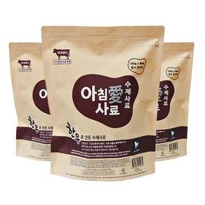아침애 반려견 전연령 오리 피부 한우 황태 수제사료 3p