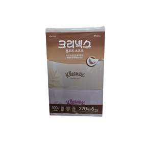 크리넥스 내추럴 소프트 미용티슈 270매 * 6입