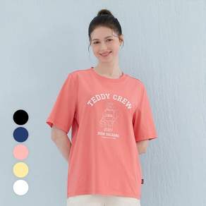 [온라인 단독] 써퍼 테디베어 자수 티셔츠 1종 (TT09W-1)