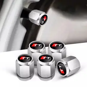 5Pcs 알루미늄 자동차 바퀴 타이어 공기 밸브 캡 먼지 커버 아우디 RS SLINE A4 A3 A6 Q3 quattro Q7 TT B8