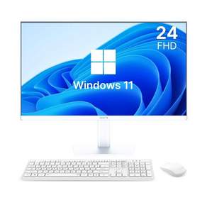 디클 2025 올인원 PC 셀러론 인텔 12세대, 화이트, CUP-A24S1 N95, 512GB, 16GB, WIN11 Home
