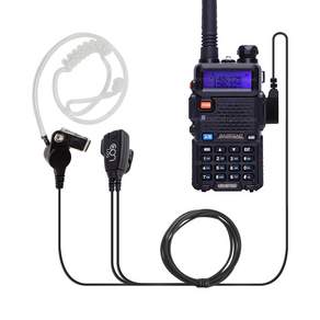 BAOFENG UV-5R/UV-10R 무전기 호환 이어폰 로그 IN8000T 리시버 인이어 켄우드2핀