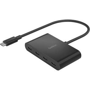 Belkin USB-C to USB-C 100W PD 10Gbps FRS MacBookiPadChromebookWindows Connect™ 4포트 허브(4-in-1) 타입 C포트