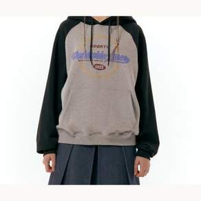 아메스 월드와이드 SURROUNDING STAR RAGLAN HOODIE GREY (AM2DFUM404A)