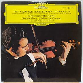 [중고LP] 차이콥스키 바이올린 협주곡 이탈리안 기상곡 - 크리스티앙 페라스 / 카라얀 (Tchaikovsky Violin Concerto Ferras Karajan) LP