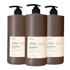 [1+1+1] 메르헨트 코코넛 오일 딥클렌징 대용량 샴푸 1500ml 모링가향 약산성 청소년 사춘기 미용실샴푸 정수리냄새 향기좋은 퍼퓸 여자 남자 군인 추천 남성 여성 샴푸 1위
