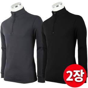 [1+1]겨울_Wellpa무지스판긴팔티 남성 기모 스판 무지 등산복 작업복 티셔츠 빅사이즈 아웃도어
