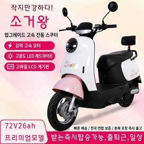 소거왕 전동스쿠터 고성능 전기자전거 전기오토바이 출퇴근 통학 장거리 주행