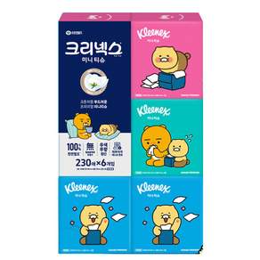 크리넥스 코튼처럼 부드러운 프리미엄 미니티슈 카카오프렌즈