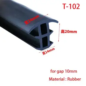 실리콘 EPDM 고무 T자형 씰링 스트립 금속 케이블 트렌치 커버 및 태양광 패널용 발전 브래킷 가스켓