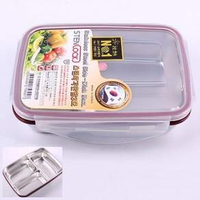 스텐 사각 찬통 밀폐용기 반찬통 용기 찬합 밀폐 보관 3호 rkr870Vb