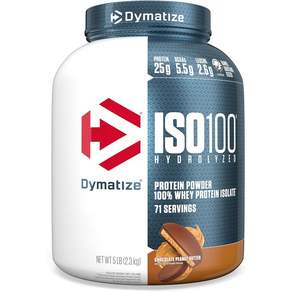 다이마타이즈 프로틴 ISO100 2.3kg 초콜릿 피넛 버터 Dymatize ISO 100 Whey Protein Powder with 25g 5 Pound (Pack of 1)