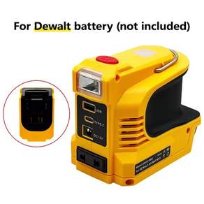 220W 파워 인버터 DC 18V-21V를 AC 220V로 변환 마키타 밀워키 이헨젤 디월트 보쉬 USB 타입-C 포트