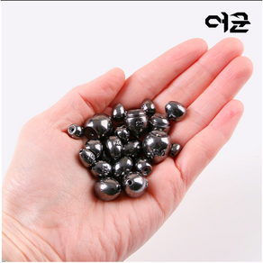 [어군] 100% 국산 블랙니켈 특수코팅 순간수중찌 봉돌 싱커 벌크