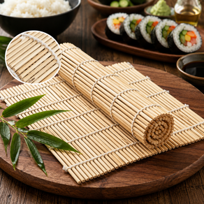 다오라 대나무김발 김밥발 자연 대나무 김밥 발 고급형 전통압착방식 튼튼한 김싸기 밥말이 전통