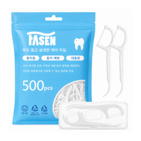 FASEN 치실 딥클린 일회용 치간 치실 치간칫솔 치실