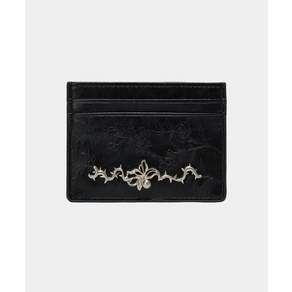 ETRE AU SOMMET 에트오소메 Noir Bloom Card Wallet (Black)